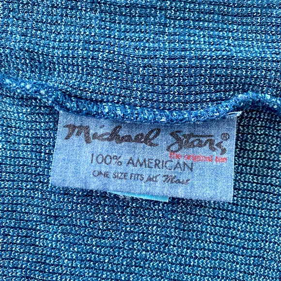 Michael Stars Classic Top, blue + metallic, thin straps date night + going out - Picture 3 of 3